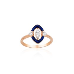 0,16 Karat Pırlanta Mineli Rose 8 Ayar