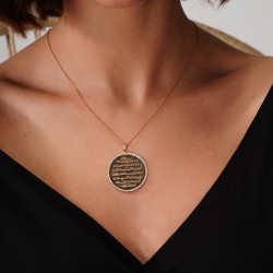 0,51 Karat Pırlanta Kolye Rose 18 Ayar